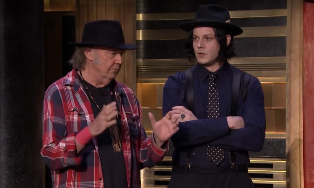 Jack White en compagnie de Neil Young