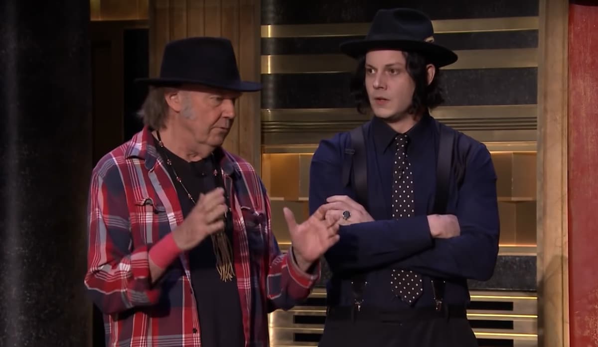 Jack White en compagnie de Neil Young