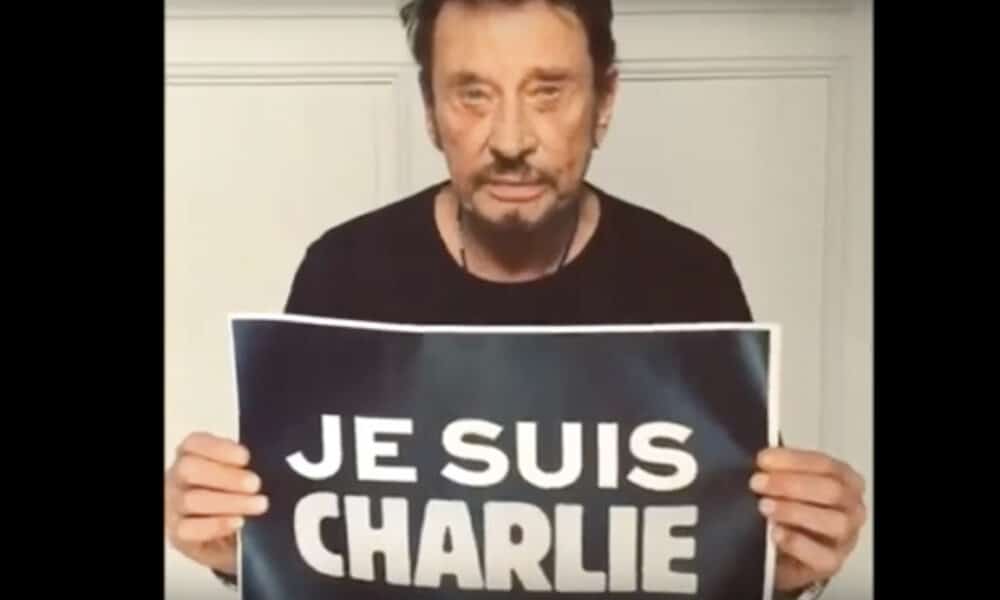 Johnny Hallyday hommage Charlie Hebdo