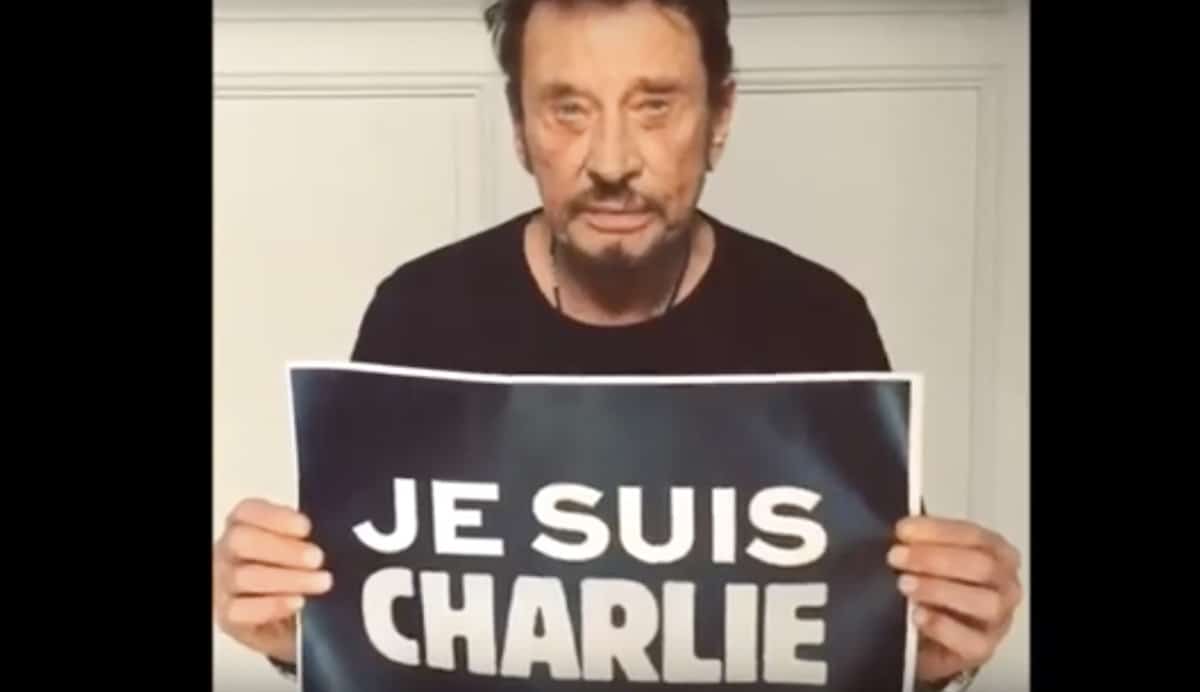 Johnny Hallyday hommage Charlie Hebdo