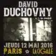David Duchovny en concert à La Cigale 18