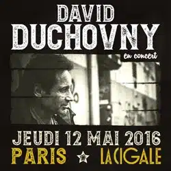 David Duchovny en concert à La Cigale 16