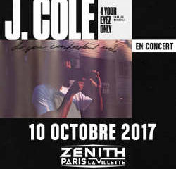 J. Cole en concert à Paris le 10 octobre 2017 6