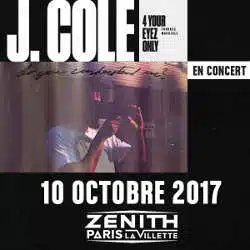 J. Cole en concert à Paris le 10 octobre 2017 4