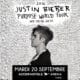 Justin Bieber en concert le 20 septembre 2016 à Paris 15