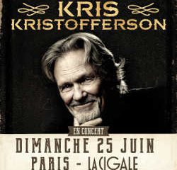 Kris Kristofferson en concert à Paris le 25 juin 2017 11