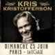 Kris Kristofferson en concert à Paris le 25 juin 2017 16