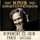 Kris Kristofferson en concert à Paris le 25 juin 2017 12