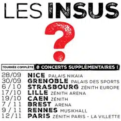 8 concerts supplémentaires pour les Insus 13