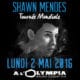 Shawn Mendes en concert le 2 mai 2016 à l'Olympia 28