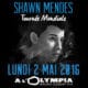 Shawn Mendes en concert le 2 mai 2016 à l'Olympia 6