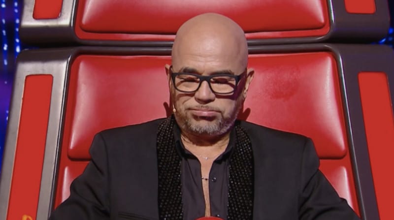 Pascal obispo larmes The Voice