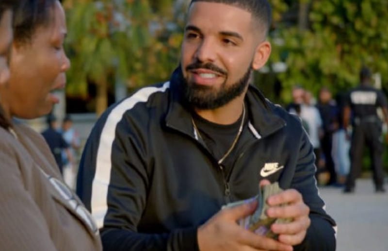 Dans son dernier clip Drake offre 1 million de dollars à des inconnus