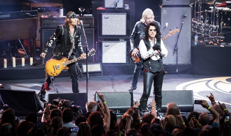 Concert de Johnny Depp et des Hollywood Vampires au Montreux Jazz Festival