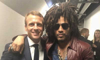 Lenny Kravitz et Emmanuel Macron se sont rencontrés pour une photo improbable