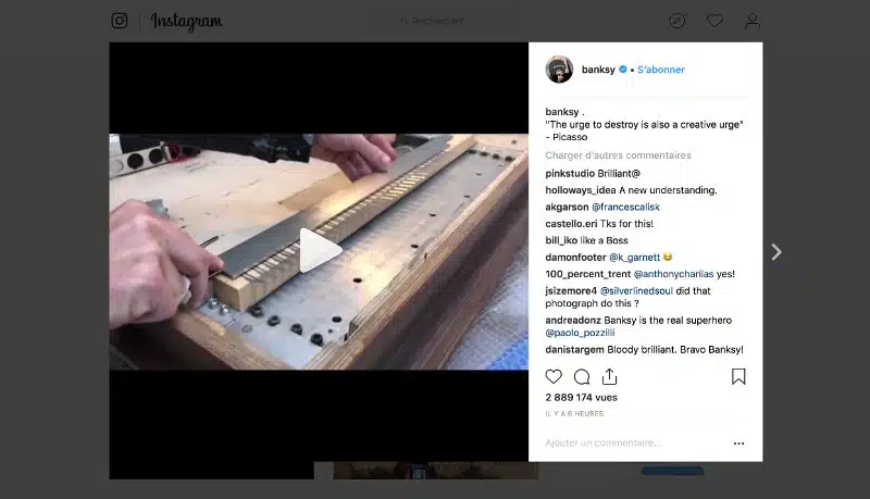 L'artiste Banksy a reconnu être à l'origine de l'autodestruction de l'une de ses oeuvres chez Sotheby's, vendredi à Londres