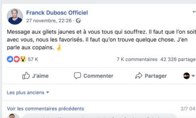 Franck Dubosc sur les Gilets Jaunes : « Il faut que l’on soit avec vous, nous les favorisés » 8