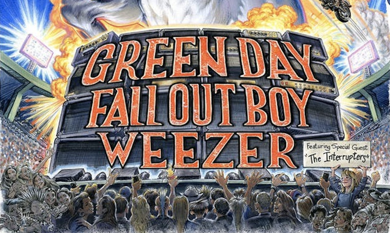 Green Day, Fall Out Boy et Weezer dans une tournée mondiale commune