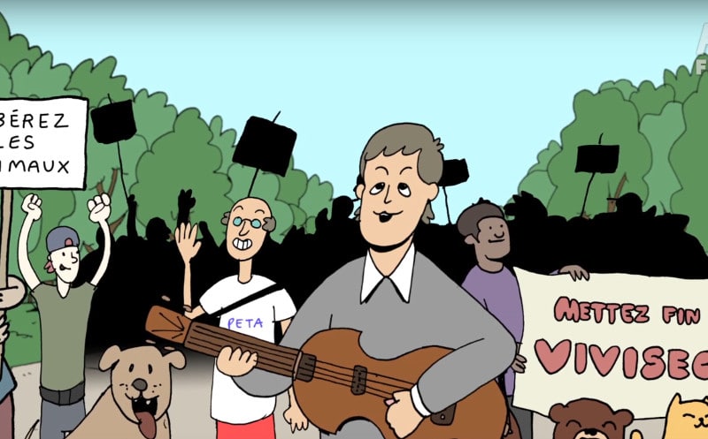 Paul McCartney s'attaque à l'expérimentation animale dans un clip vidéo 7