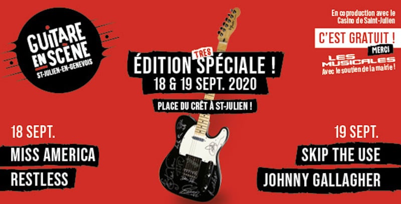 Cette année le festival Guitare en Scène est gratuit