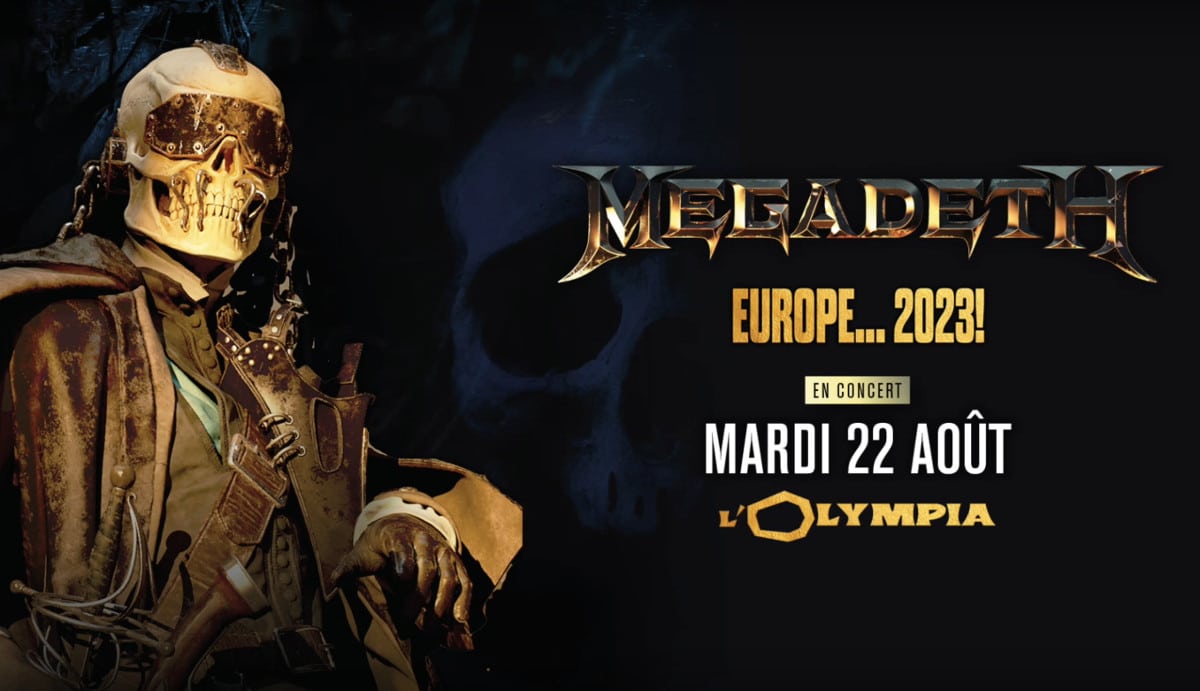 Megadeth concert Olympia 2023