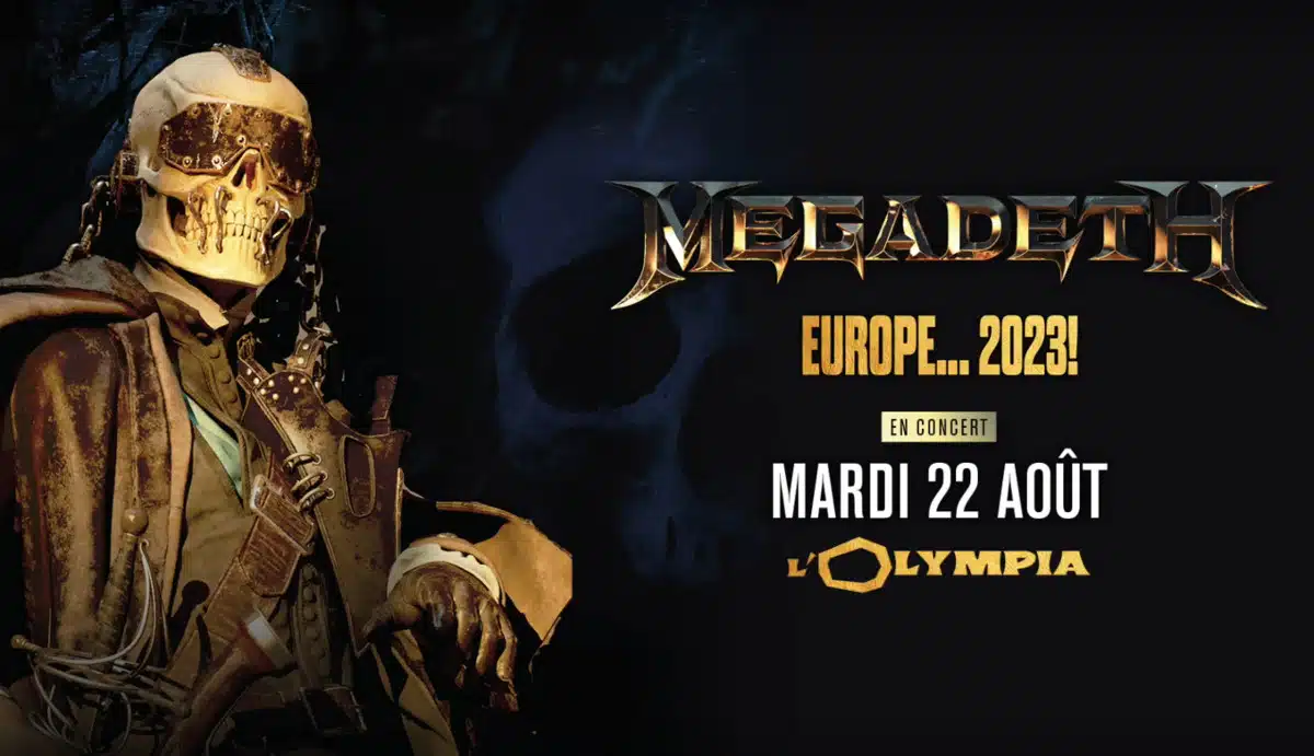 Megadeth concert Olympia 2023