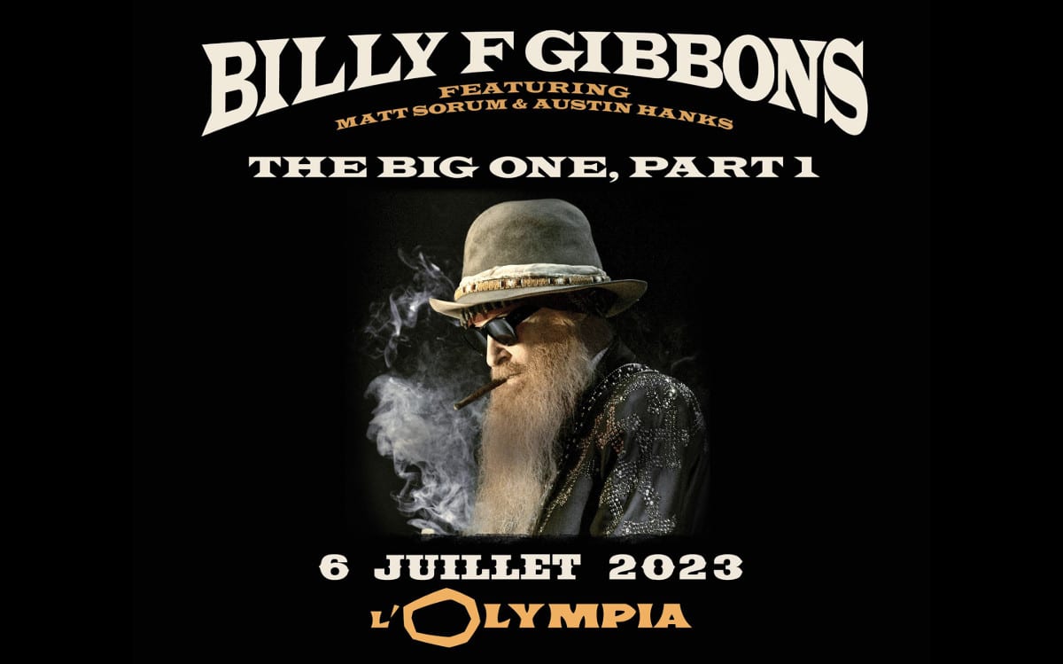 Billy F Gibbons en concert à l'Olympia