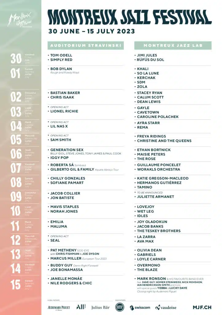 Programme Montreux Jazz Festival 2023 51 Programme Montreux Jazz Festival 2023 8