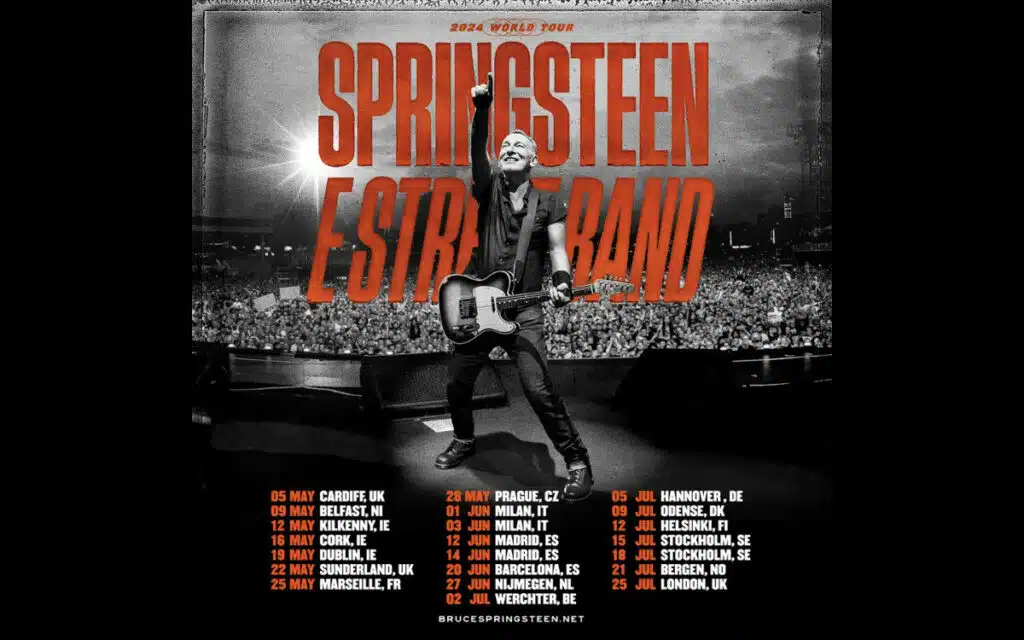 Bruce Springsteen annonce les dates de sa tournée 2024 en Europe 47 Bruce Springsteen annonce les dates de sa tournée 2024 en Europe 4