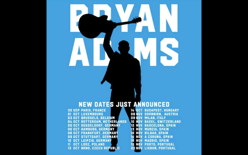 Le Bryan Adams Tour 2024 passera par Paris le 30 septembre 2024 - Stars ...