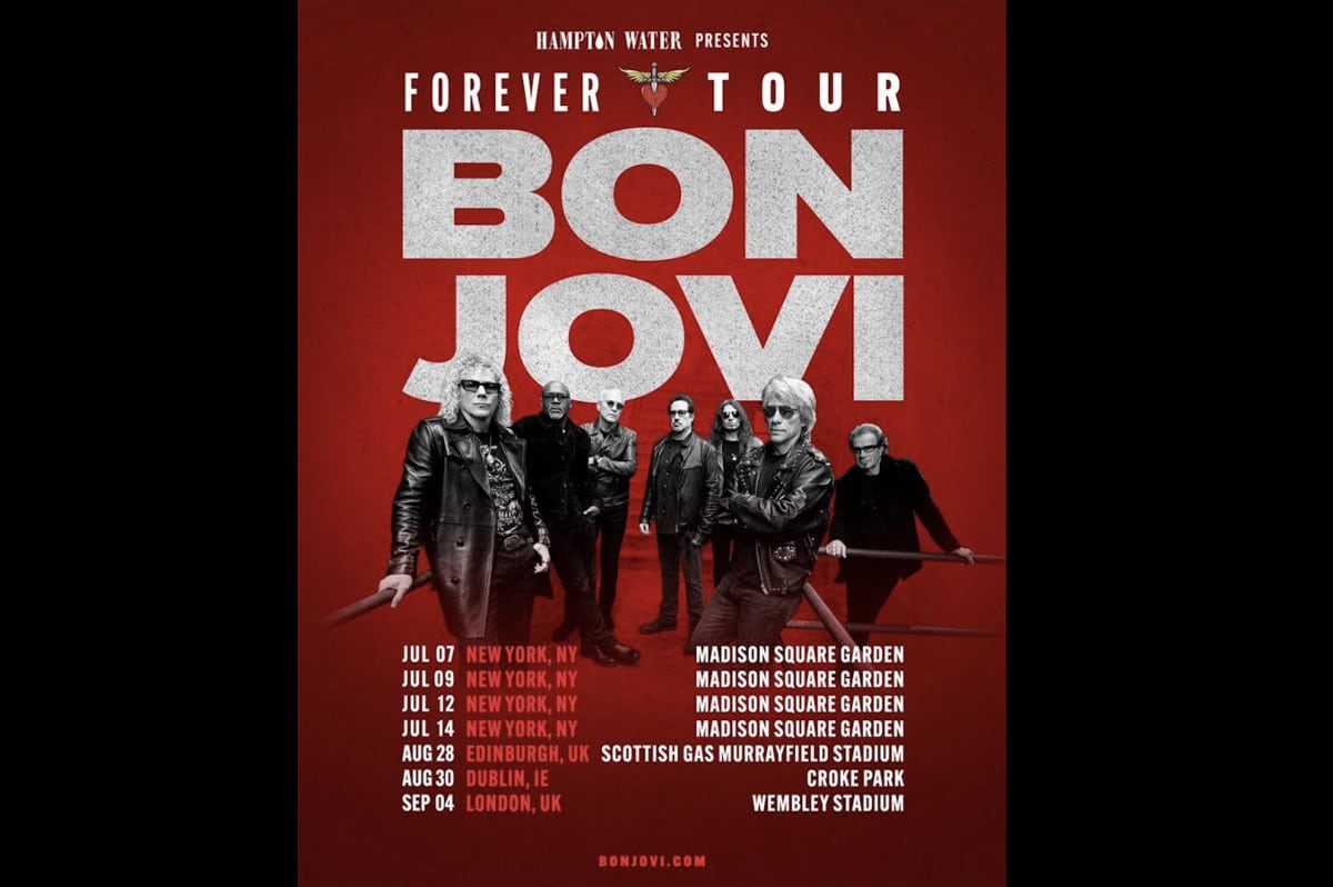 Bon Jovi annonce sa tournée mondiale “Forever Tour” pour 2026 46 BON JOVI Forever Tour 2026