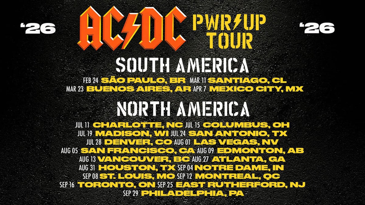 AC/DC Power Up Tour 2026