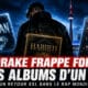 Visuel éditorial illustrant Drake et la sortie simultanée de trois albums, “Iceman”, “Habibti” et “Maid of Honour”, sur fond de skyline de Toronto