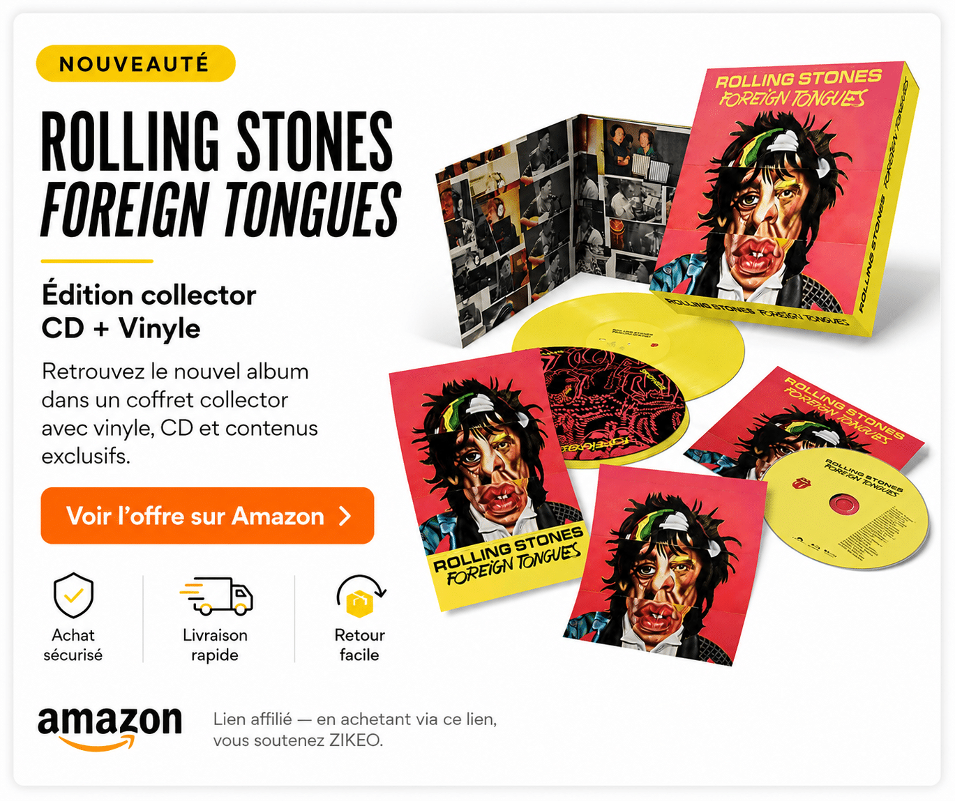Rolling Stones Foreign Tongues - Voir l'offre sur Amazon