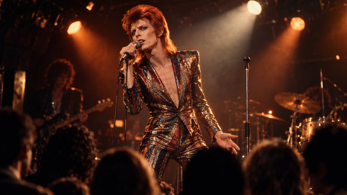 David Bowie en concert en 1978 à Londres, des images inédites restaurées pour le spectacle Stage en 2027