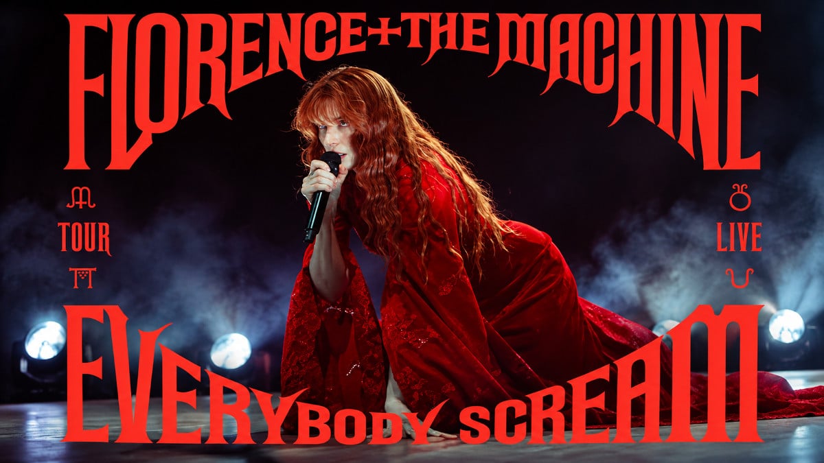 Florence Welch en concert avec Florence + The Machine, pour une photographie correspondant réellement à cette scène