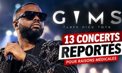 Gims reporte 13 concerts de sa tournée pour raisons médicales, avec de nouvelles dates en 2027 et 2028