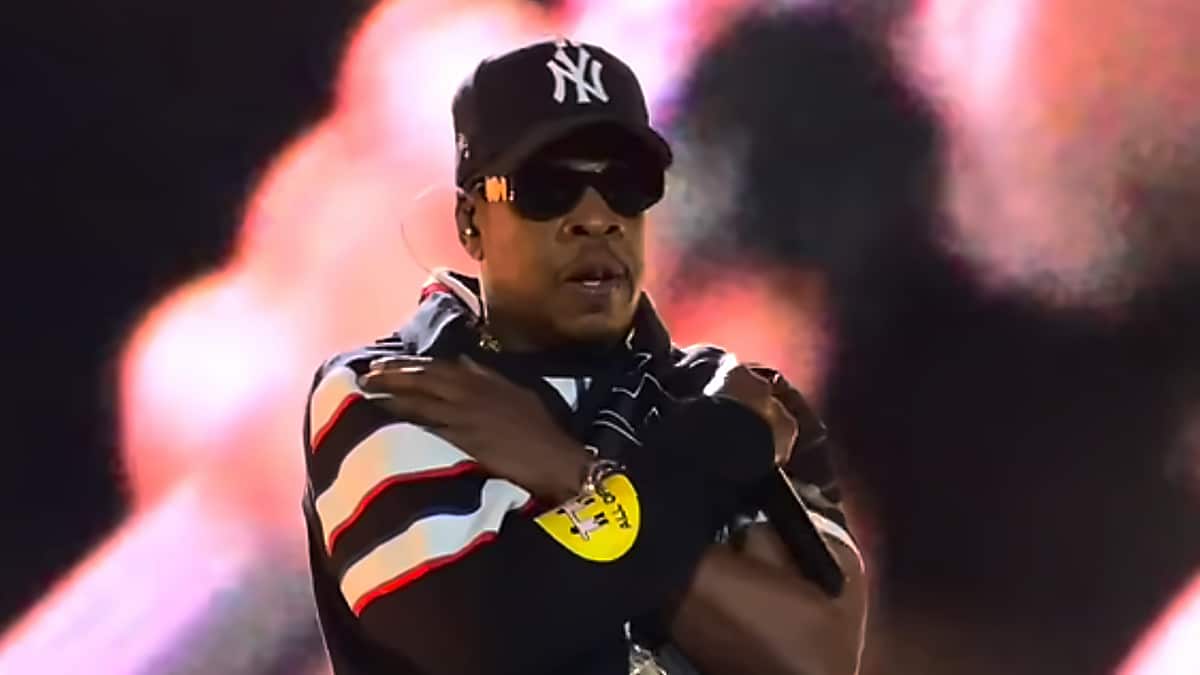 Jay-Z à Los Angeles lors de sa tournée anniversaire au SoFi Stadium